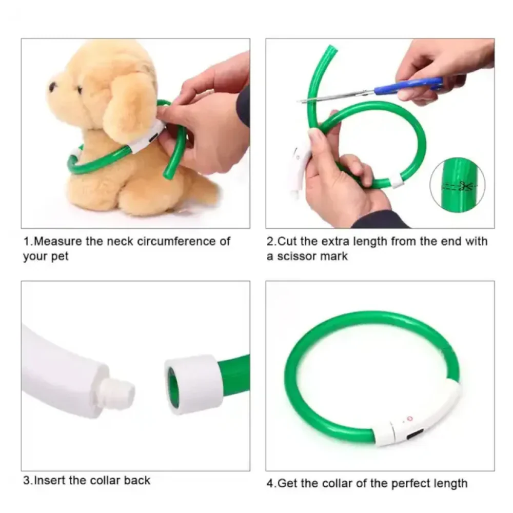 Talking Dog Club Flashing Light Collar for Dogs (Yellow) - Image 6