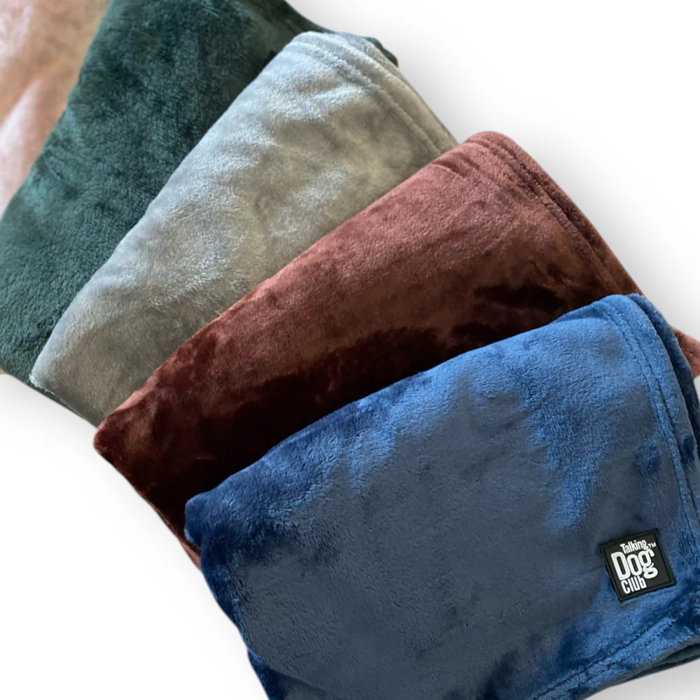 Talking Dog Club Fleece Blanket For Dogs and Cats (Rust Brown) - Image 5