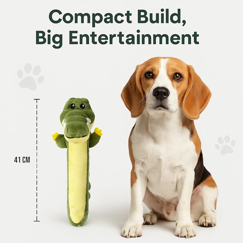 Talking Dog Club Gator Plush Toy for Dogs (Green) - Image 7