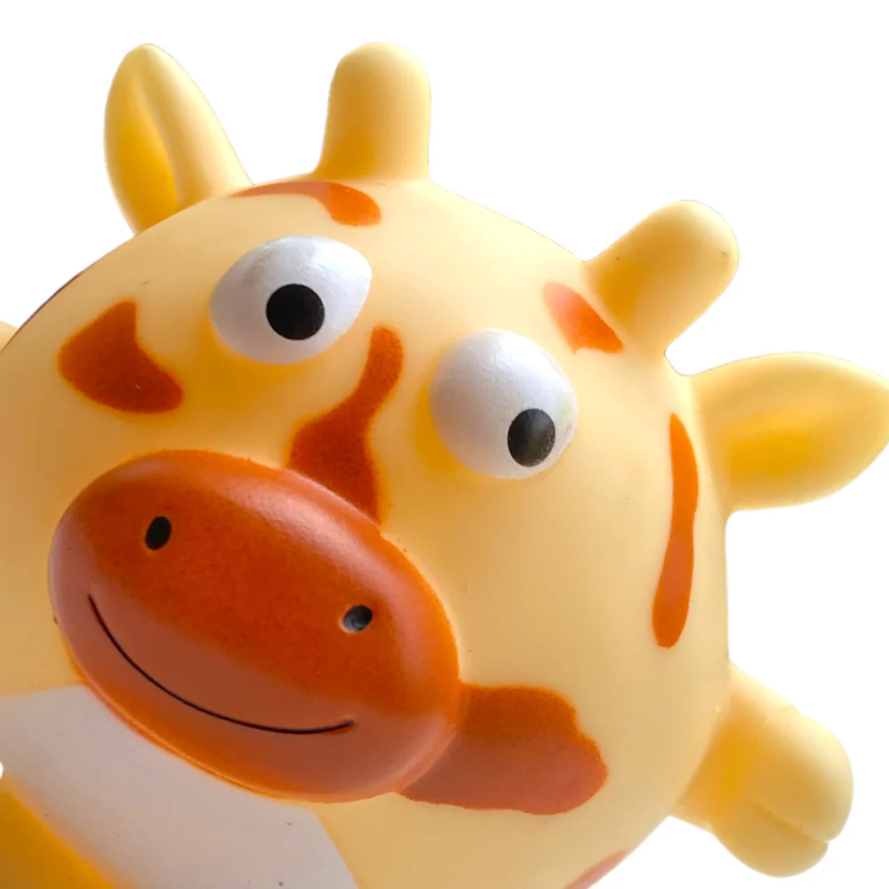 Talking Dog Club Giraffe Bouncy Ball Toy for Dogs (Orange) - Image 3