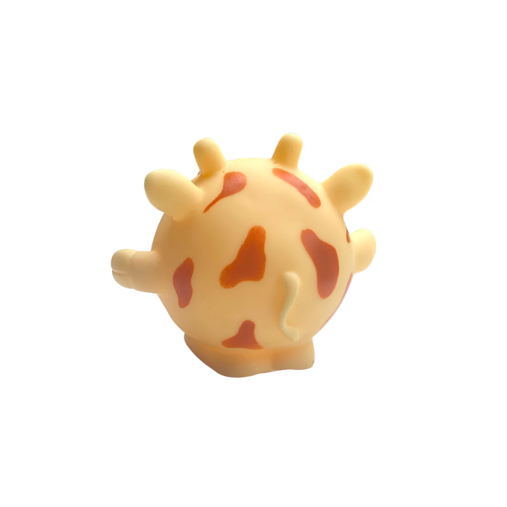 Talking Dog Club Giraffe Bouncy Ball Toy for Dogs (Orange) - Image 5