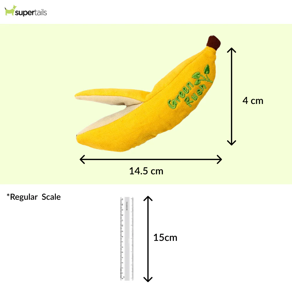 Talking Dog Club Go Bananas Catnip Toy for Cats (Yellow) - Image 2