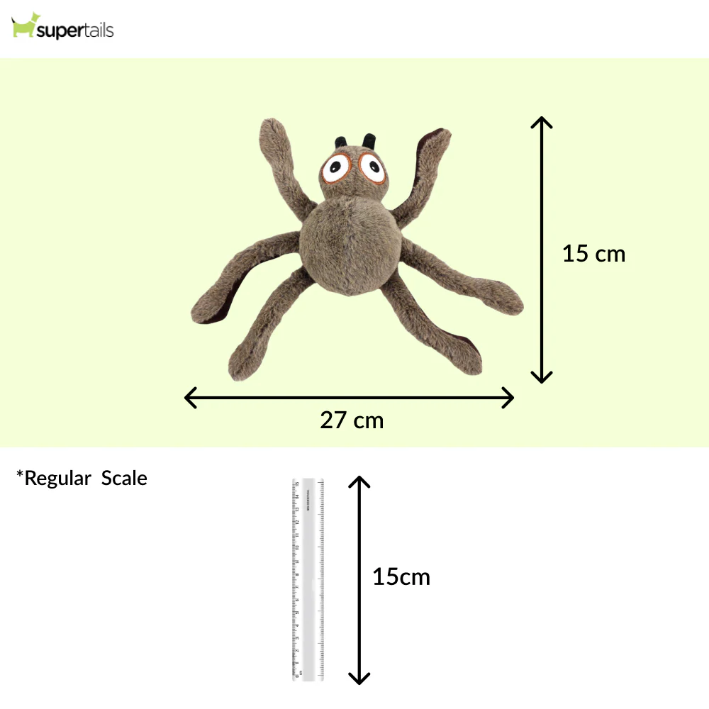 Talking Dog Club Itsy Bitsy Spider Plush Toy for Dogs (Brown) - Image 2