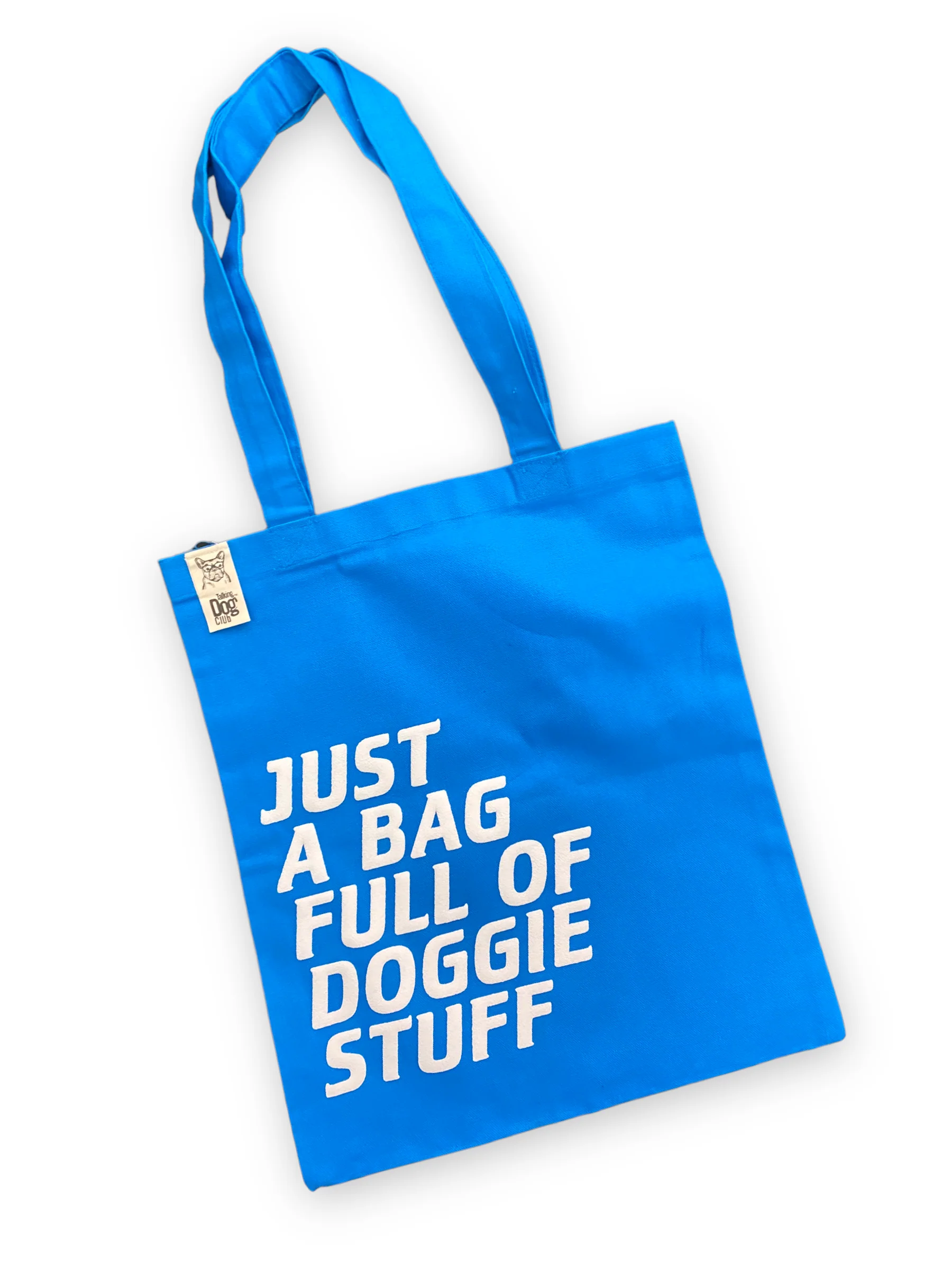 Talking Dog Club Just a Bag Full of Doggie Stuff Carry All Tote Bag for Women (Blue) - Image 3