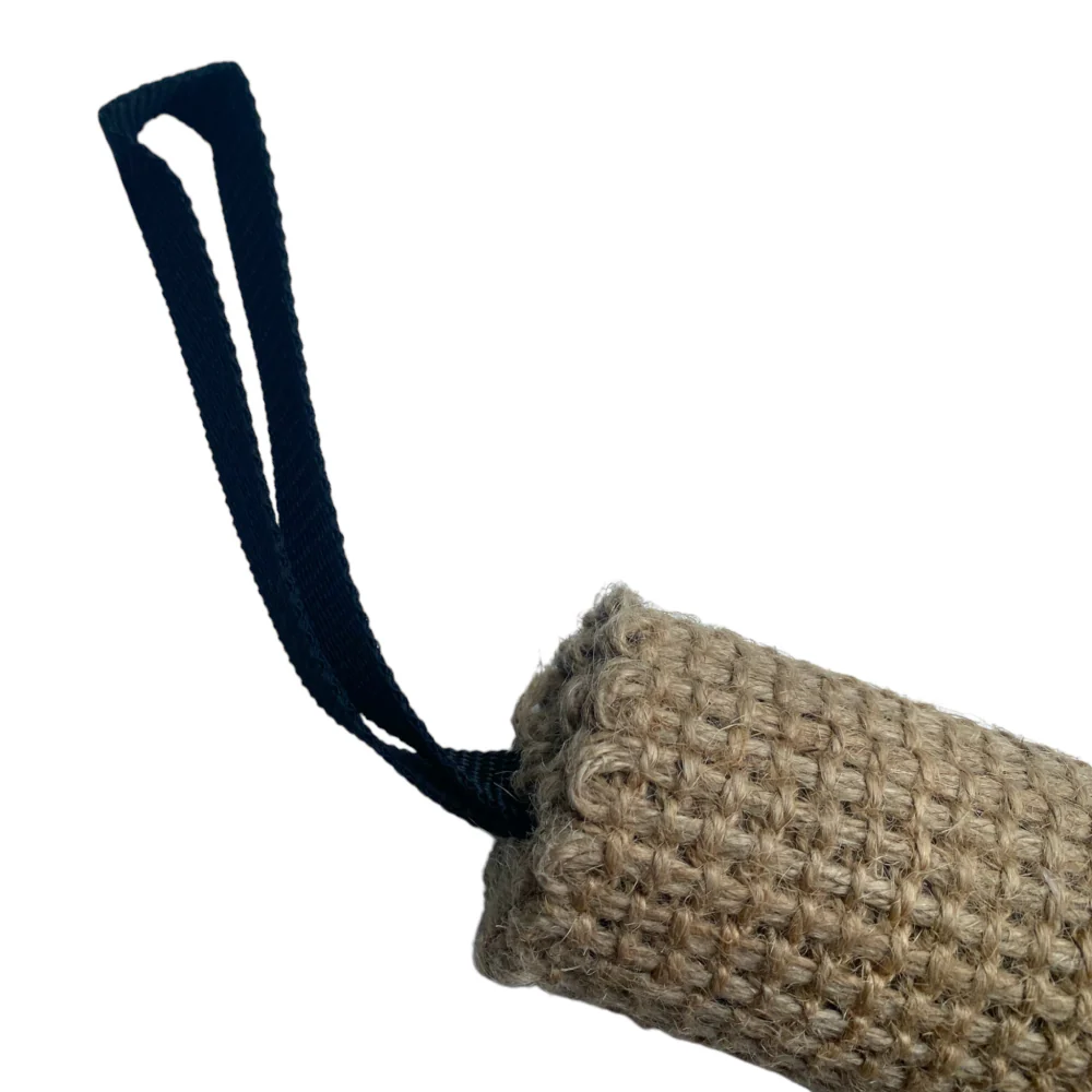 Talking Dog Club Jute Biting Roll Toy for Dogs (Brown) - Image 5
