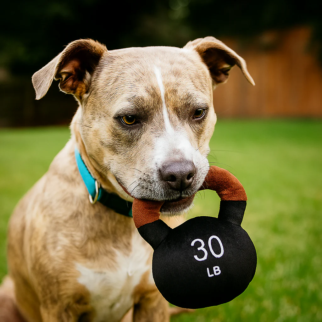 Talking Dog Club Kettle Bell Plush Toy for Dogs - Image 5