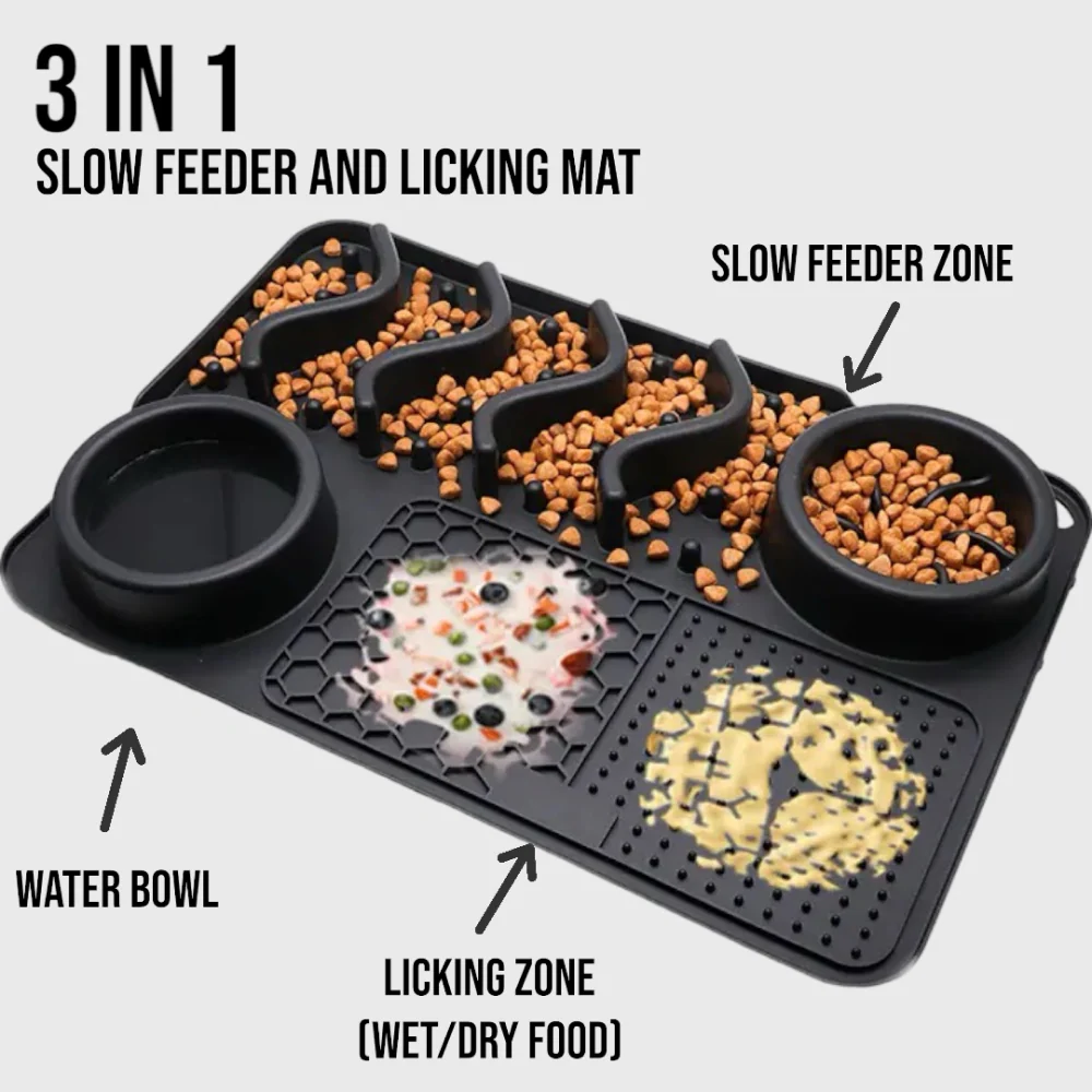 Talking Dog Club Lickables Lick Mat for Dogs and Cats (Black) - Image 3
