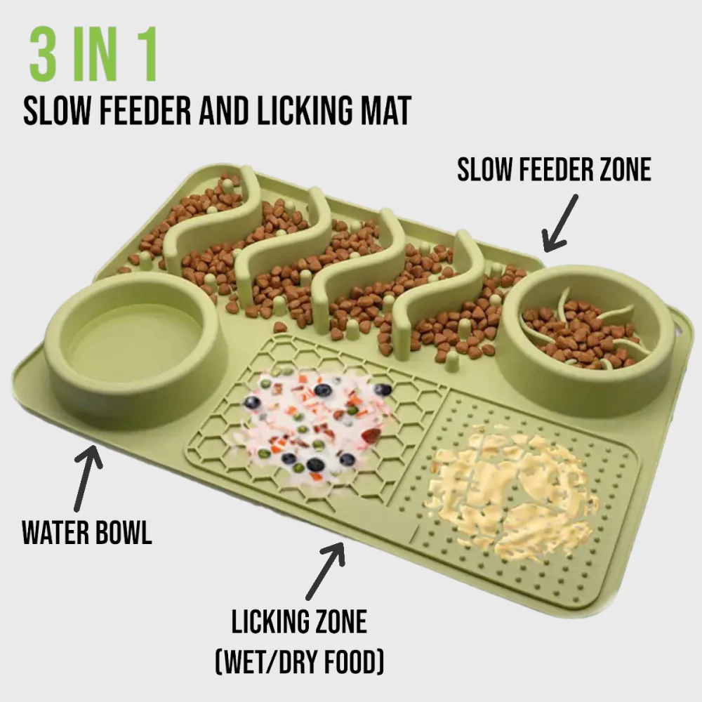 Talking Dog Club Lickables Lick Mat for Dogs and Cats (Green) - Image 2