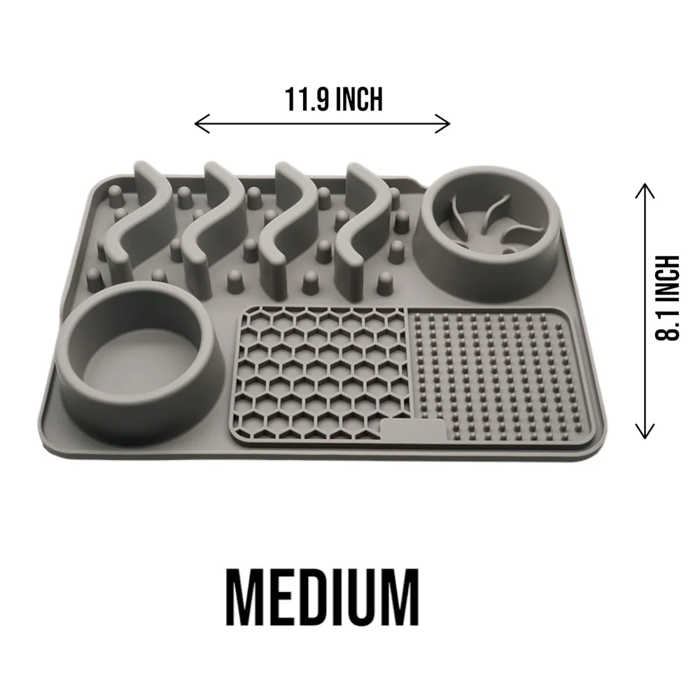 Talking Dog Club Lickables Lick Mat for Dogs and Cats (Grey) - Image 2
