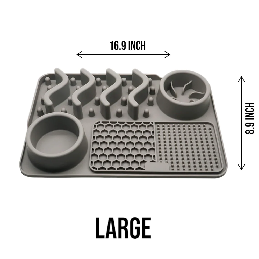 Talking Dog Club Lickables Lick Mat for Dogs and Cats (Grey) - Image 6