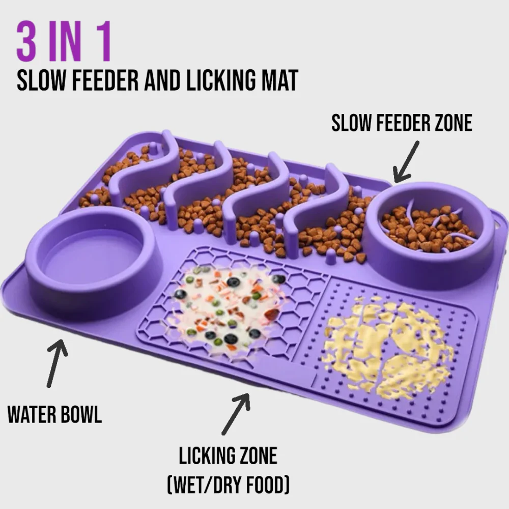 Talking Dog Club Lickables Lick Mat for Dogs and Cats (Purple) - Image 2