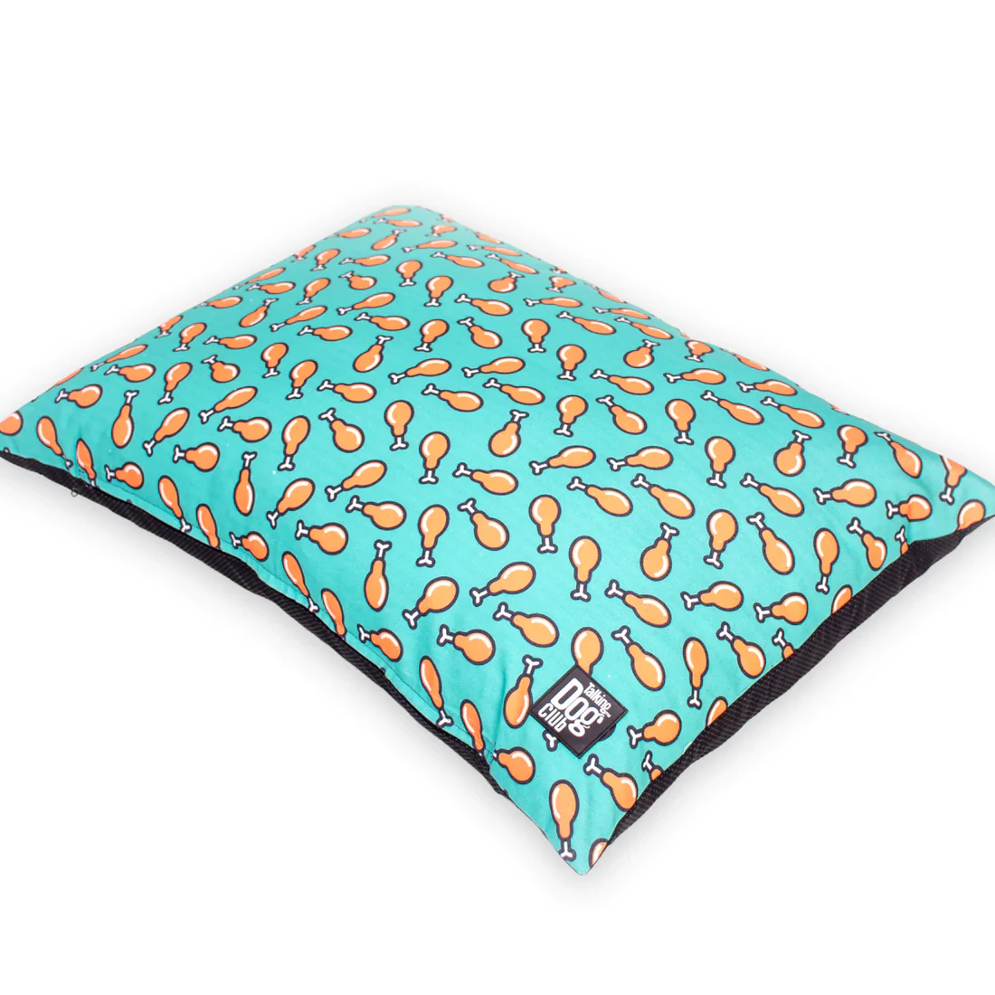 Talking Dog Club Love them Chicken Legs Pillow Bed for Dogs and Cats (Green) - Image 5