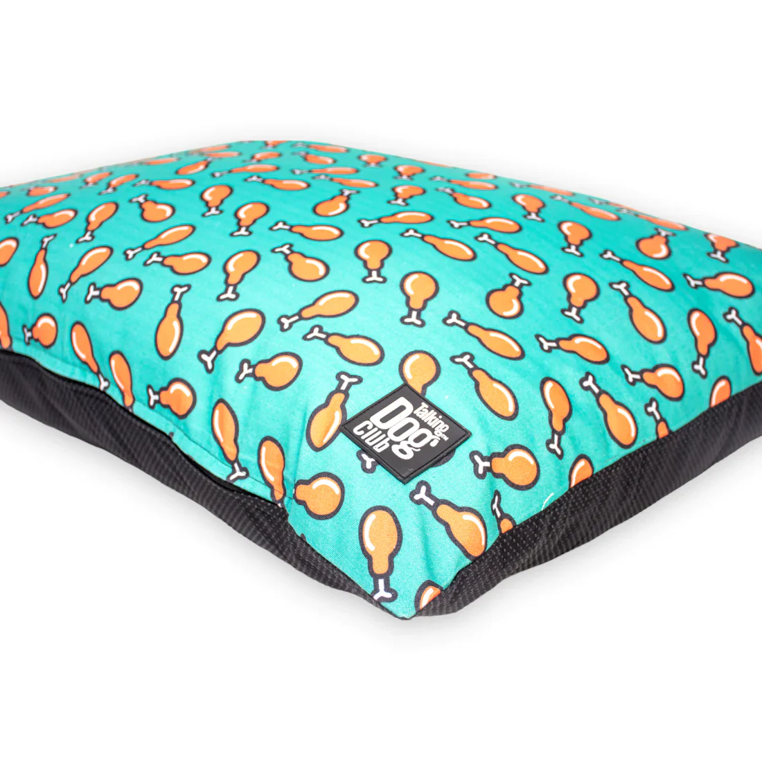 Talking Dog Club Love them Chicken Legs Pillow Bed for Dogs and Cats (Green) - Image 6