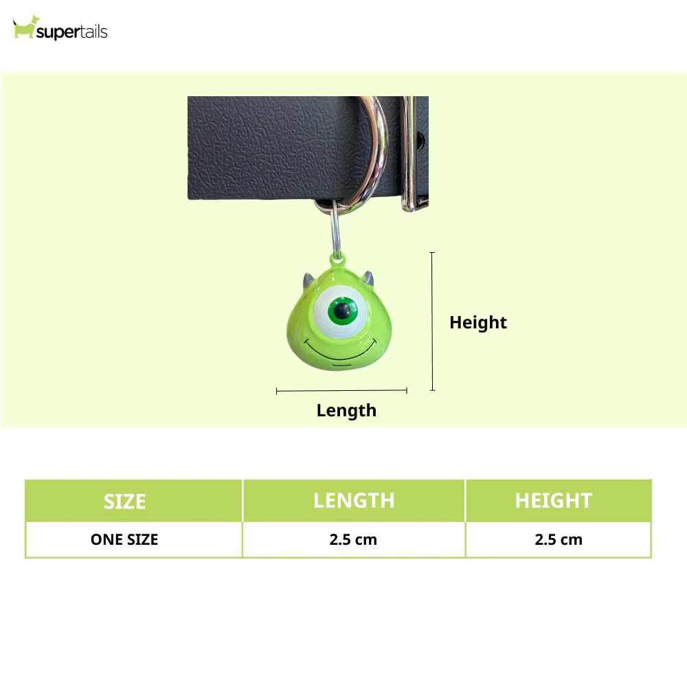 Talking Dog Club Monster Cartoon Collar Bell For Cats & Dogs (Green) - Image 2