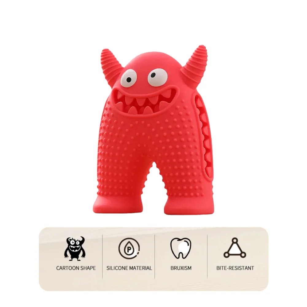 Talking Dog Club Monster Tough Rubber Toy for Dogs and Cats (Pink) - Image 3