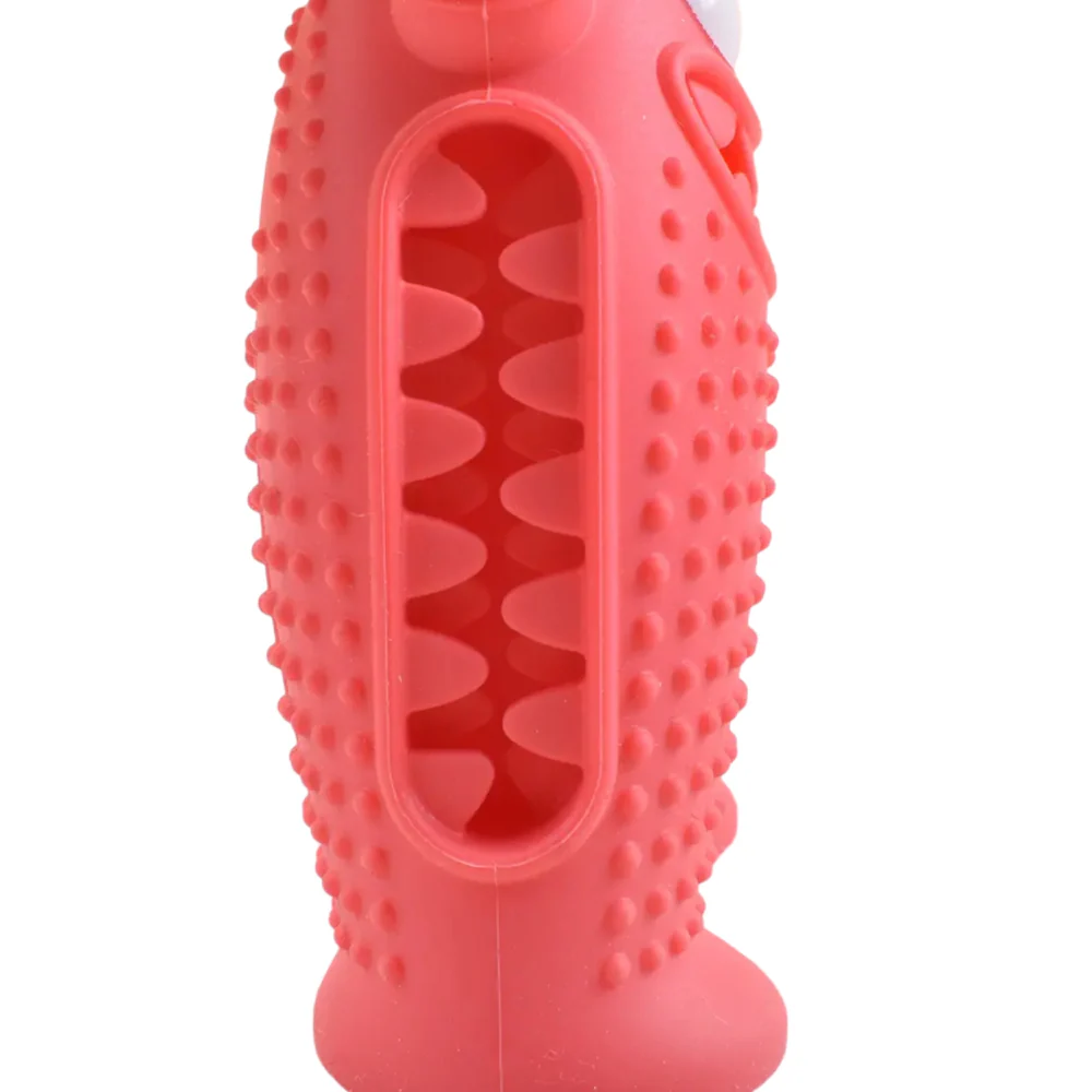 Talking Dog Club Monster Tough Rubber Toy for Dogs and Cats (Pink) - Image 5