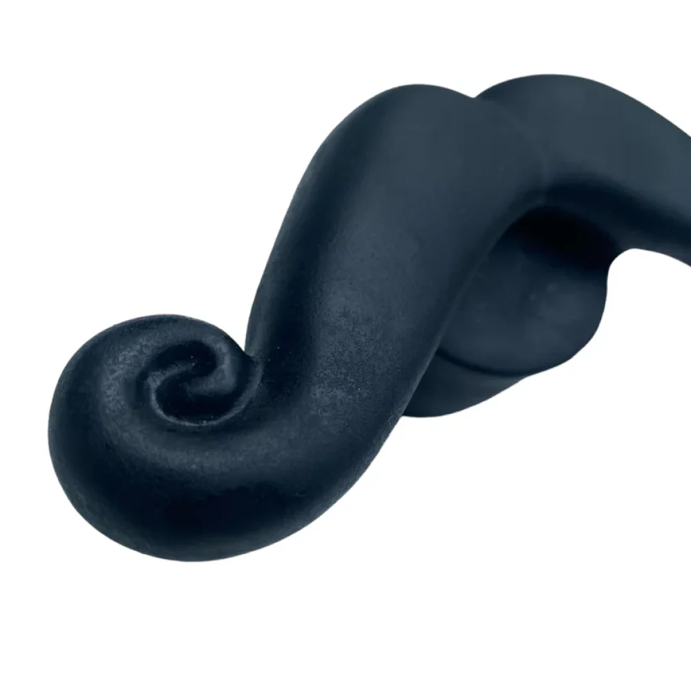 Talking Dog Club Moustache Squeaky Toy for Dogs (Black) - Image 3