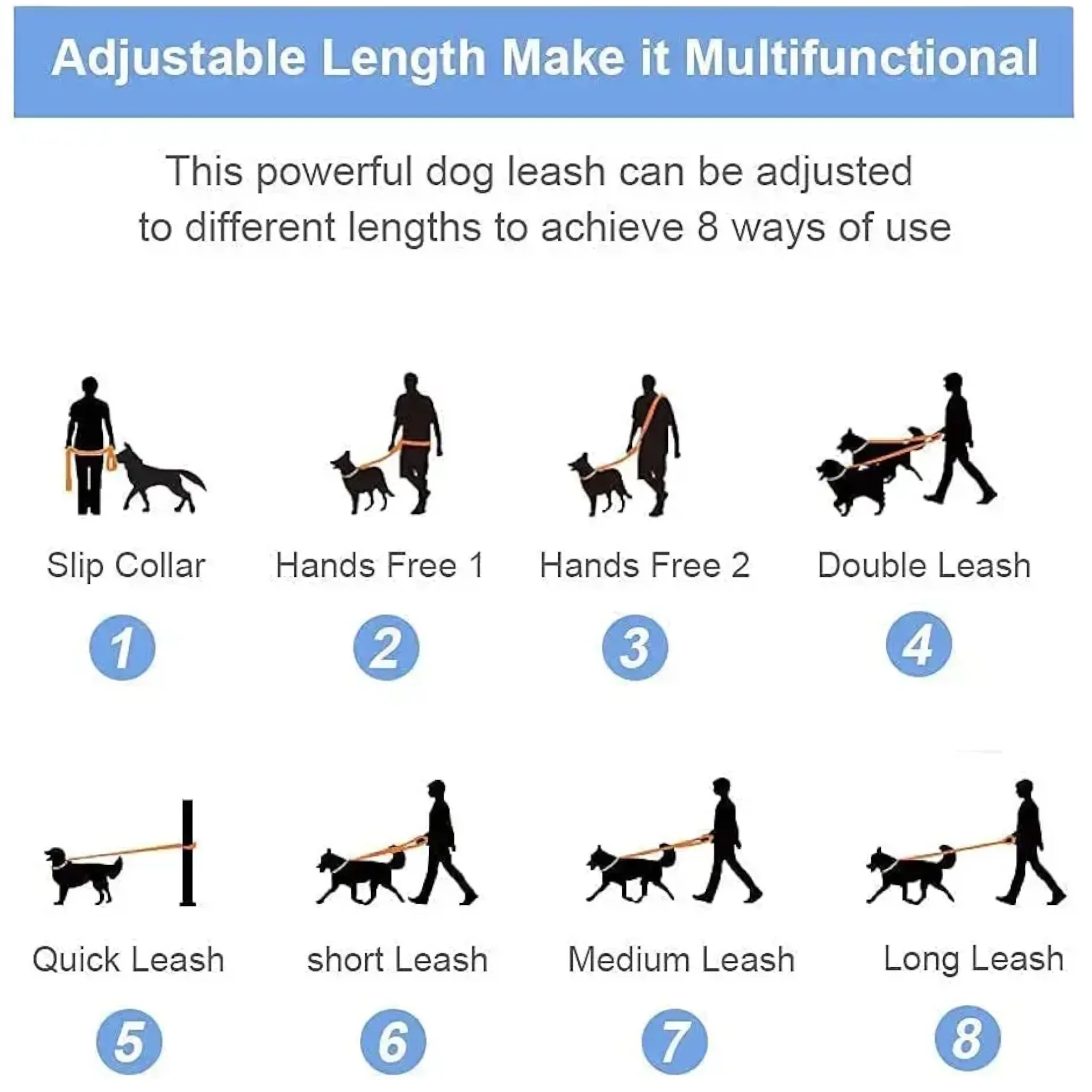 Talking Dog Club Multifunction Handsfree Leash for Dogs (Purple/Green) - Image 10