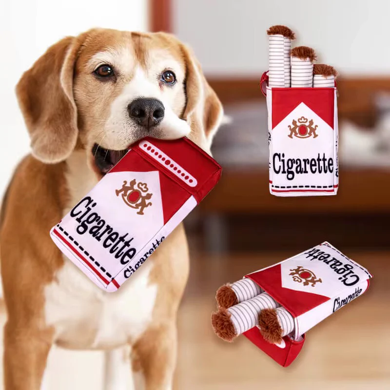 Talking Dog Club No Smoke Cigarette with Cover Plush Toy for Dogs - Image 13