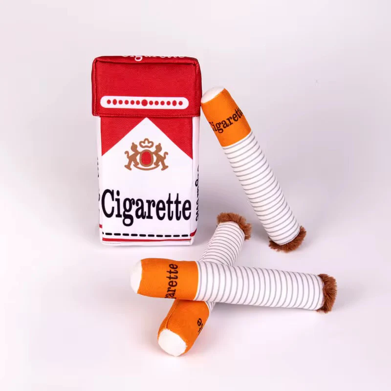 Talking Dog Club No Smoke Cigarette with Cover Plush Toy for Dogs - Image 14