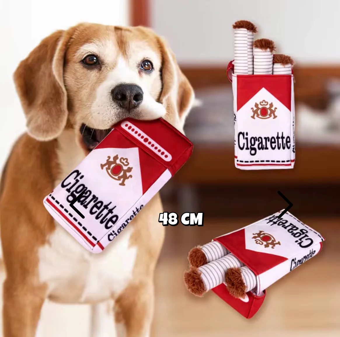 Talking Dog Club No Smoke Cigarette with Cover Plush Toy for Dogs - Image 19