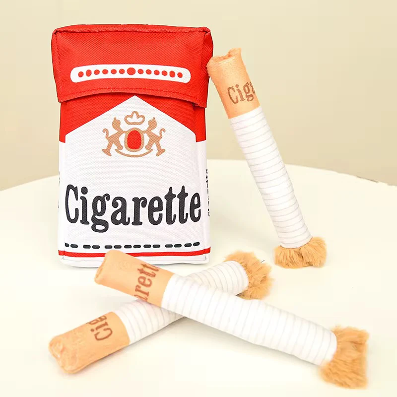 Talking Dog Club No Smoke Cigarette with Cover Plush Toy for Dogs - Image 4