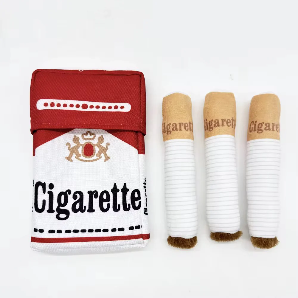 Talking Dog Club No Smoke Cigarette with Cover Plush Toy for Dogs - Image 9