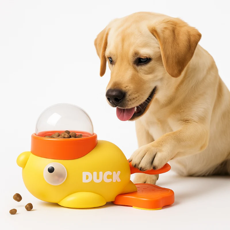 Talking Dog Club Oh Duck 3 Portion Cups Included Treat Dispenser for Dogs and Cats - Image 4