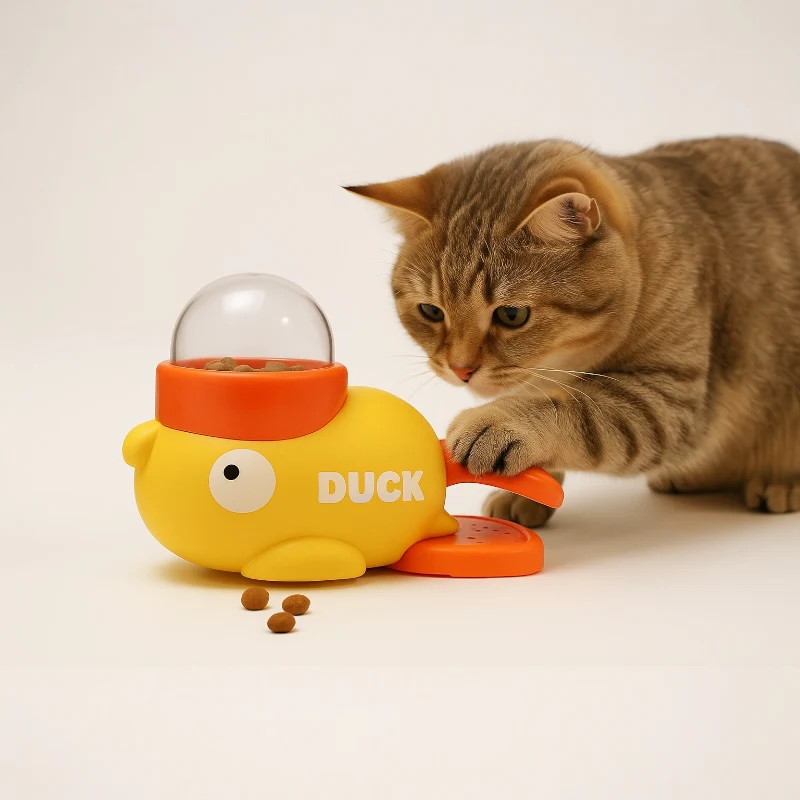 Talking Dog Club Oh Duck 3 Portion Cups Included Treat Dispenser for Dogs and Cats - Image 5
