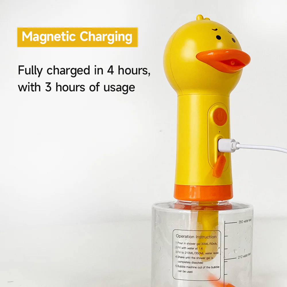 Talking Dog Club Oh Duck Shampoo Dispenser Spray with Free Bath brush for Dogs and Cats (Yellow) - Image 12
