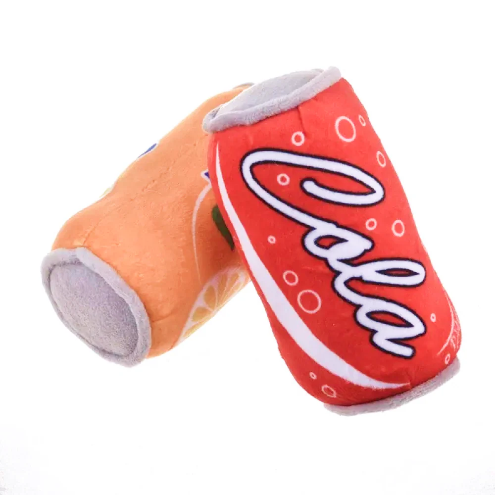 Talking Dog Club Orange Pup Can Plush Toy for Dogs (Orange) - Image 6