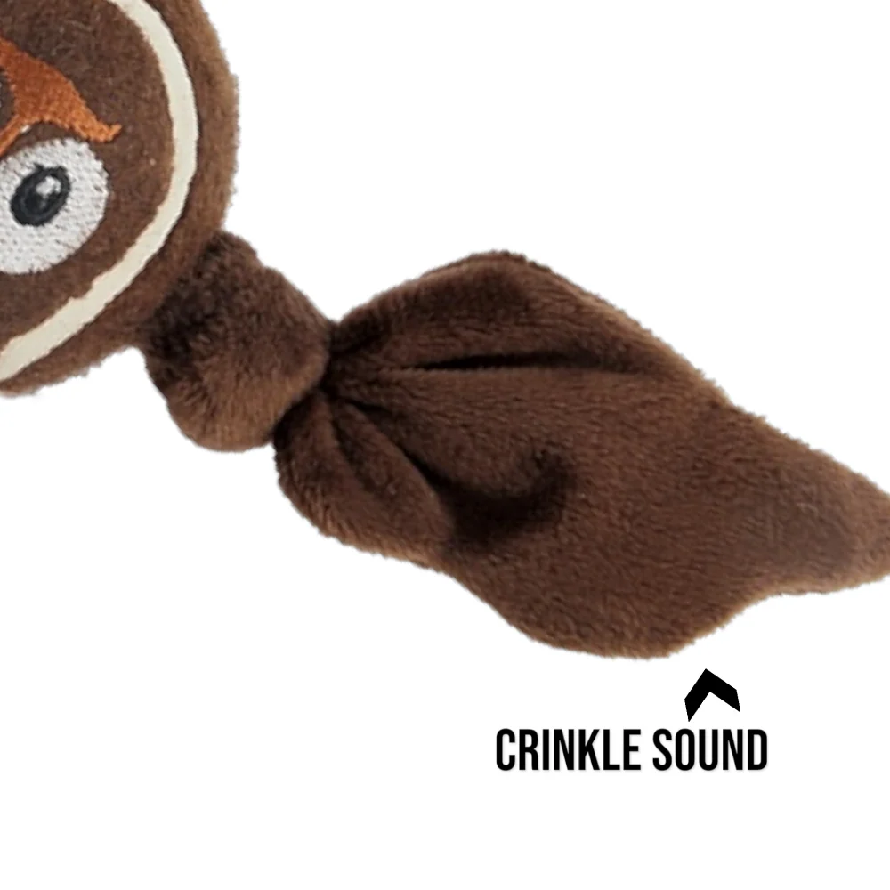 Talking Dog Club Owl Ball with Wings Toy for Dogs (Brown) - Image 4