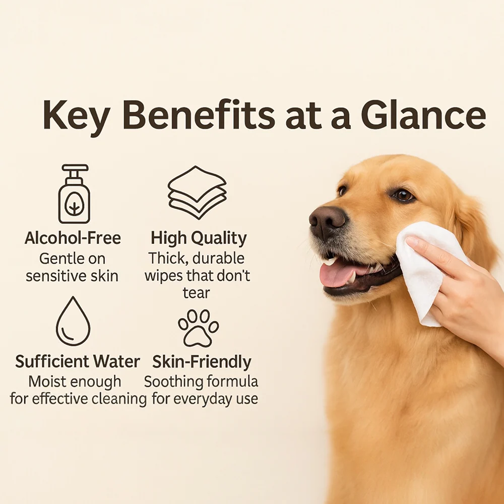 Talking Dog Club Pet Grooming Unscented Wipes for Dogs and Cats - Image 3