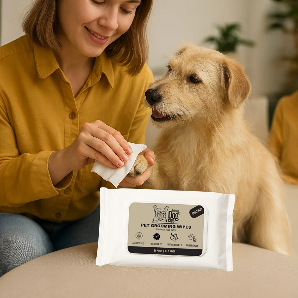 Talking Dog Club Pet Grooming Unscented Wipes for Dogs and Cats - Image 7