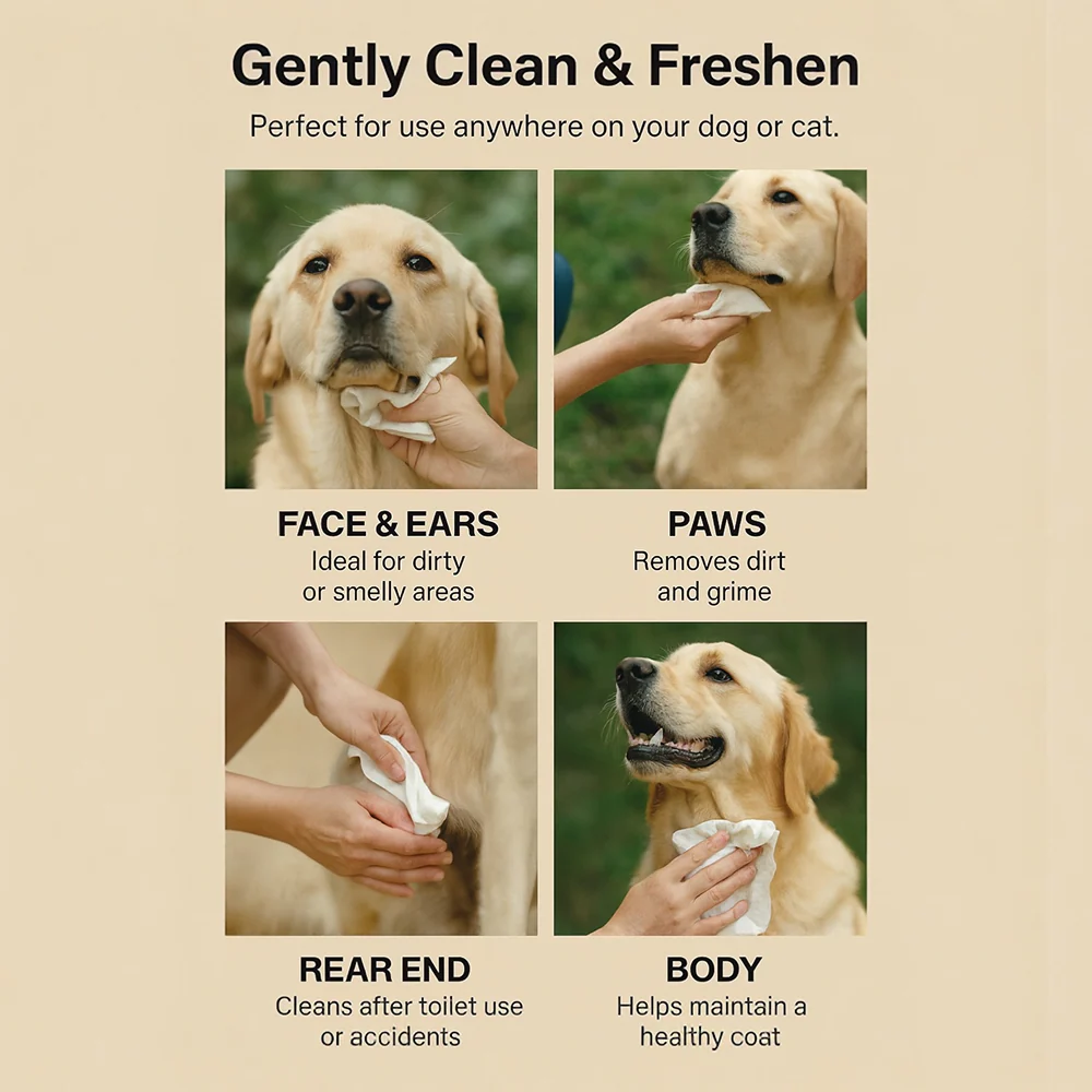 Talking Dog Club Pet Grooming Unscented Wipes for Dogs and Cats - Image 8
