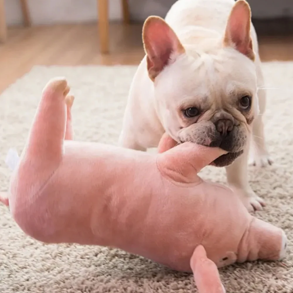 Talking Dog Club Piggy Plush Toy for Dogs (Pink) - Image 5