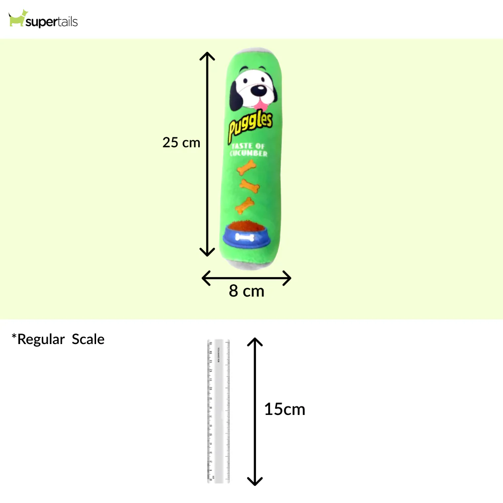 Talking Dog Club Puggles Plush Toy for Dogs (Green) - Image 2