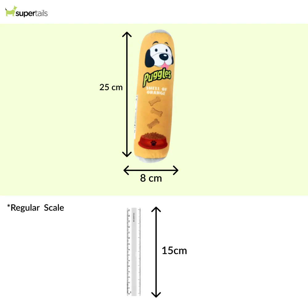 Talking Dog Club Puggles Plush Toy for Dogs (Yellow) - Image 2