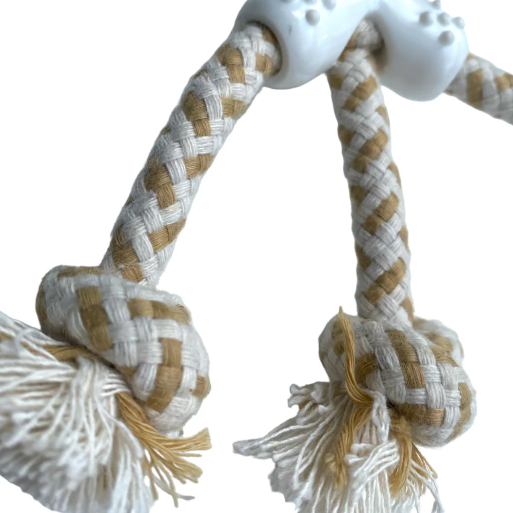 Talking Dog Club Puppy Tug Toy for Dogs (White) - Image 6