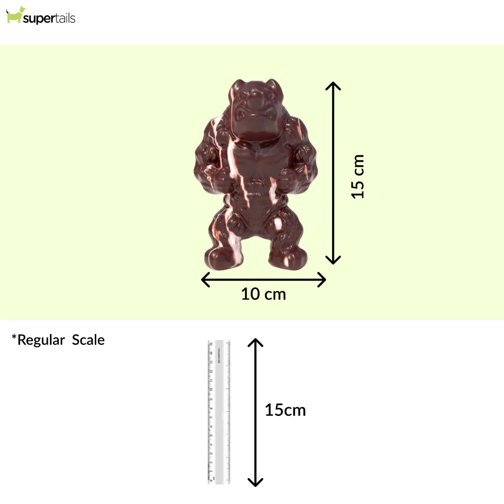 Talking Dog Club Rhino Nylon Bone Heavy Chew Toy for Dogs (Brown) - Image 2