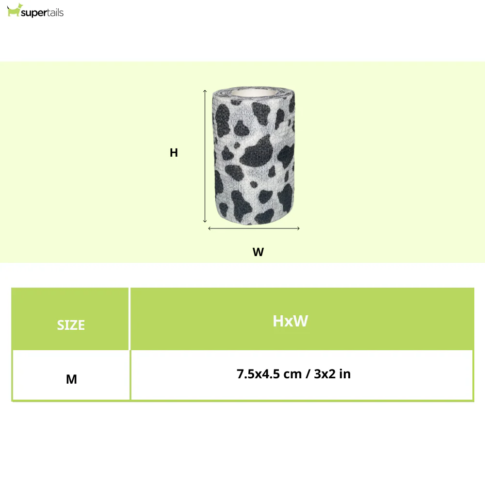 Talking Dog Club Self Adhesive Paws Wraps for Dogs (Black/White) - Image 2