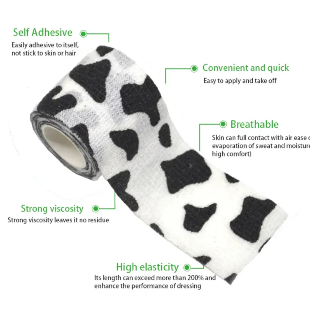 Talking Dog Club Self Adhesive Paws Wraps for Dogs (Black/White) - Image 3