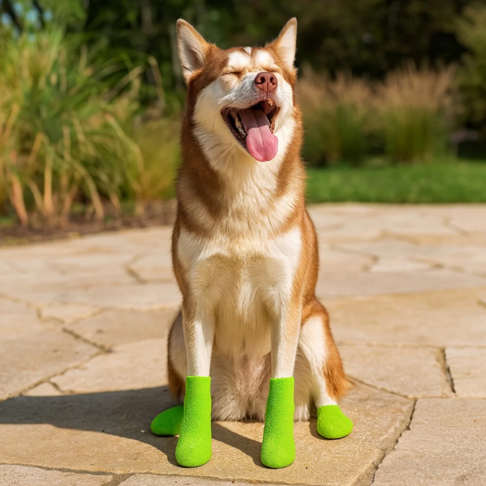 Talking Dog Club Self Adhesive Paws Wraps for Dogs (Neon Green) - Image 10
