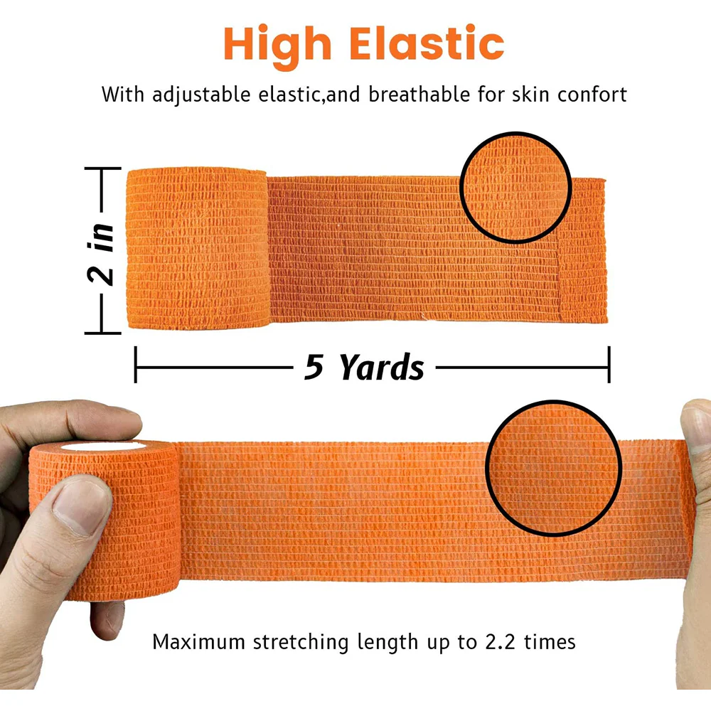Talking Dog Club Self Adhesive Paws Wraps for Dogs (Orange) - Image 3