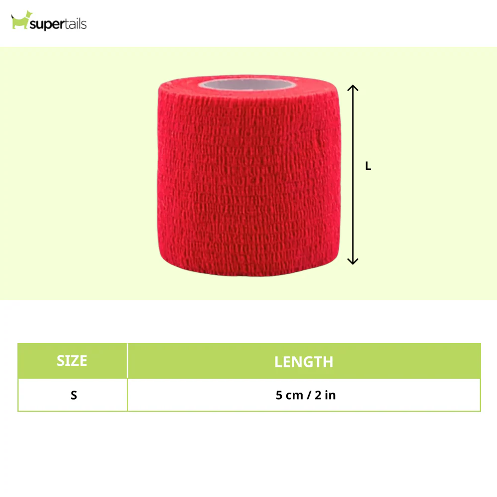 Talking Dog Club Self Adhesive Paws Wraps for Dogs (Red) - Image 2