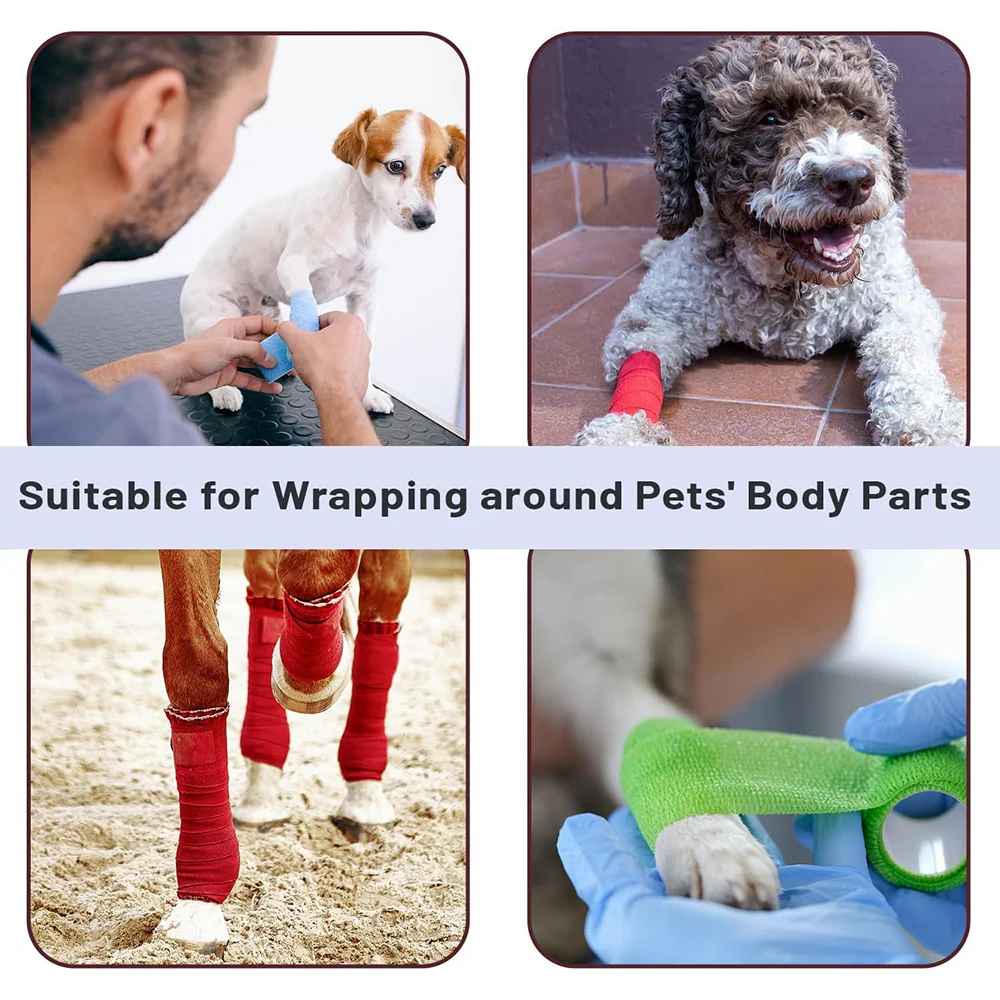 Talking Dog Club Self Adhesive Paws Wraps for Dogs (Red) - Image 4