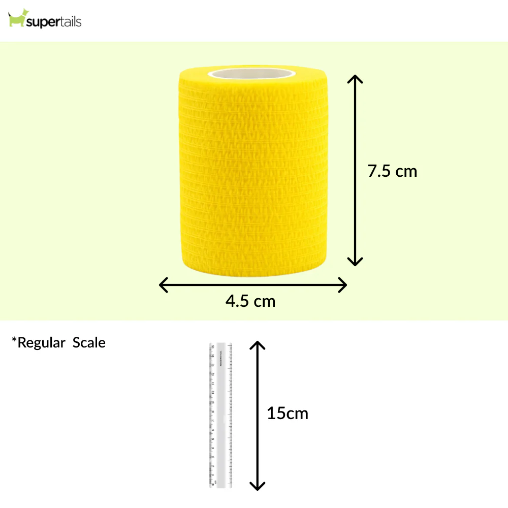 Talking Dog Club Self Adhesive Paws Wraps for Dogs (Yellow) - Image 2