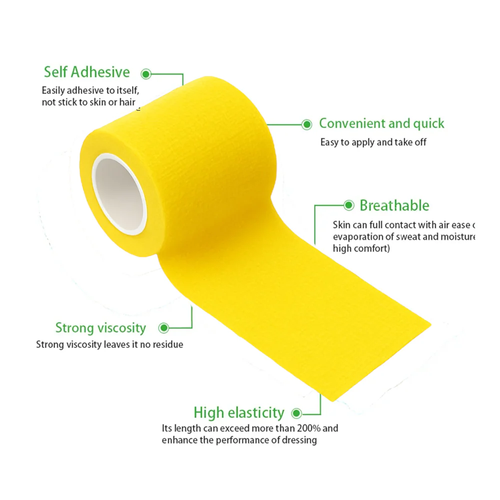 Talking Dog Club Self Adhesive Paws Wraps for Dogs (Yellow) - Image 4