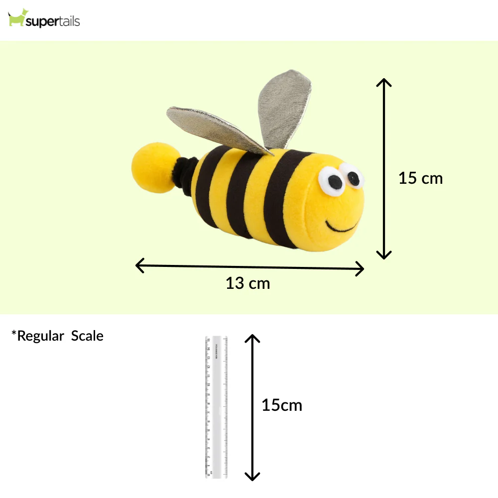 Talking Dog Club Shake a Bee Vibrating Catnip Toy for Cats (Yellow and Black) - Image 2
