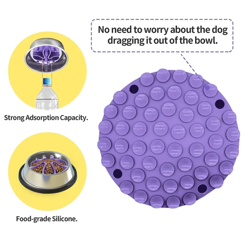 Talking Dog Club Slow Feeder Bowl Attachment for Dogs and Cats (Black) - Image 2